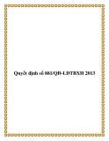 Quyết định số 881/QĐ-LĐTBXH 2013