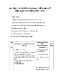 Giáo án Lịch sử 5 bài 18: Ôn tâp 9 năm kháng chiến bảo vệ độc lập dân tộc (1945 - 1954)