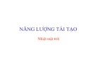 Năng lượng tái tạo - Nhiệt mặt trời