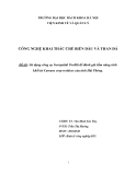 Báo cáo: Sử dụng công cụ Geospatial Toolkit để đánh giá tiềm năng sinh khối từ Cassava crop residues của tỉnh Hải Phòng