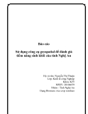 Báo cáo: Sử dụng công cụ geospatial để đánh giá tiềm năng sinh khối của tỉnh Nghệ An