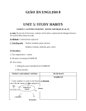 Giáo án Tiếng Anh 8 Unit 5: Study habits