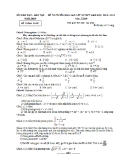 Đề thi tuyển sinh môn Toán 10 - Sở GD&ĐT Nam Định (2012-2013)