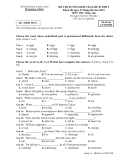Đề thi tuyển sinh 10 Tiếng Anh - Sở GD&ĐT Đăk Nông năm 2013 (đề 10DB)