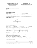 Đề kiểm tra 1 tiết Hình học lớp 6 - Trường THCS Hải Dương