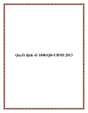 Quyết định số 1090/QĐ-UBND 2013