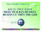 Bài giảng Địa lý 10 bài 25: Thực hành Phân tích bản đồ phân bố dân cư thế giới