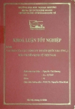 Khóa luận tốt nghiệp: Vai trò của các công ty xuyên quốc gia (TNCS) đối với nền kinh tế Việt Nam