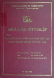 Khóa luận tốt nghiệp: Tập đoàn xuất khẩu - giải pháp cho các doanh nghiệp vừa và nhỏ Việt Nam