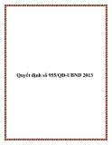 Quyết định số 955/QĐ-UBND 2013