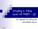 Bài giảng Thương mại điện tử: Chương 1 - GV.Nguyễn Thị Hồng Vân