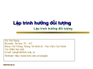 Bài giảng Lập trình hướng đối tượng: Chương 5 - Hà Văn Sang