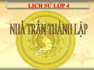 Bài giảng Lịch sử 4 bài 12: Nhà Trần thành lập