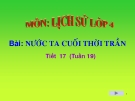 Bài giảng Lịch sử 4 bài 15: Nước ta cuối thời trần