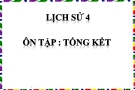 Bài giảng Lịch sử 4 bài 29: Tổng kết