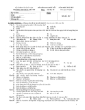 4 Đề kiểm tra HK1 môn Sinh 10 - THPT Bắc Trà My (2012-2013)