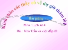 Bài giảng Lịch sử 4 bài 13: Nhà Trần và việc đắp đê