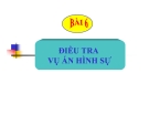 Bài giảng Điều tra vụ án hình sự