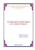 Văn hóa quần chúng trong lực lượng vũ trang -  Trung tá Võ Văn Đức