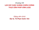 Bài giảng Lịch sử chiến tranh và nghệ thuật quân sự Việt Nam: Chương 8 - Đại tá.TS. Phạm Quốc Văn