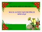 Slide bài Luyện tập chương 2 - Kim loại - Hóa 9 - GV.Phạm V.Minh