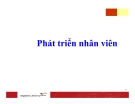 Bài giảng Phát triển nhân viên