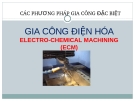 Bài giảng Gia công điện hóa