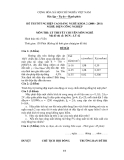 Đề tốt nghiệp CĐ nghề khóa 2 Điện công nghiệp (2008-2011) - Mã: ĐCN - LT 42 - Phần lý thuyết (kèm Đ.án)