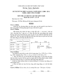 Đề tốt nghiệp CĐ nghề khoá 2 Điện công nghiệp (2008-2011) - Mã: ĐCN - LT 45 - Phần lý thuyết (kèm Đ.án)