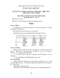 Đề tốt nghiệp CĐ nghề khóa 2 Điện công nghiệp (2008-2011) - Mã: ĐCN - LT 33 - Phần lý thuyết (kèm Đ.án)