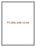 Vĩ cầm, anh và em