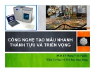 Bài giảng Công nghệ tạo mẫu nhanh thành tựu và triển vọng - PGS.TS Đặng Văn Nghìn