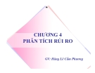 Bài giảng Lập và phân tích dự án: Chương 4 - Lê Hoàng Cẩm Phương