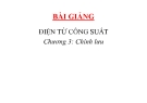 Bài giảng Điện tử công suất: Chương 3 - Chỉnh lưu