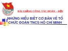 Bài giảng Công tác Đoàn - Đội: Những hiểu biết cơ bản về tổ chức Đoàn TNCS Hồ Chí Minh