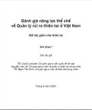 Đánh giá năng lực thể chế về quản lý rủi ro thiên tai ở Việt Nam: Phần 2 -  Nhiều tác giả