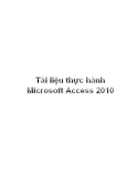 Tài liệu thực hành Microsoft Access 2010