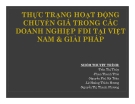 Thuyết trình: Thực trạng hoạt động chuyển giá trong các doanh nghiệp FDI tại Việt Nam và giải pháp