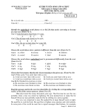 Đề thi tuyển sinh 10 Tiếng Anh - Sở GD&ĐT Đăk Nông năm 2012 đề 641