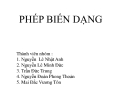 Bài thuyết trình Phép biến dạng