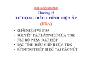 Bài giảng Rơ le - Chương 10: Tự động điều chỉnh điện áp