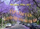 Bài giảng TLV: Luyện tập tóm tắt tin tức (Tuần 29) - Tiếng việt 4 - GV.N.Hoài Thanh