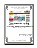 Sáng kiến kinh nghiệm: Những biện pháp giúp trẻ 4-5 tuổi nâng cao khả năng cảm thụ văn học - GV: N.T.Hồng Hạnh