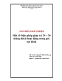 Sáng kiến kinh nghiệm: Một số biện pháp giúp trẻ 23-36 tháng thích hoạt động trong góc tạo hình - GV: N.Thanh Hương