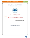 Tiểu luận: Dự án cafe văn hóa BP