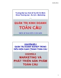 Bài giảng Quản trị kinh doanh toàn cầu: Chương 6 - TS Nguyễn Văn Sơn