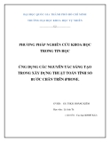 Tiểu luận: Ứng dụng các nguyên tắc sáng tạo trong xây dựng thuật toán tính số bước chân trên Iphone