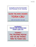 Bài giảng Quản trị kinh doanh toàn cầu: Chương 4 - TS Nguyễn Văn Sơn