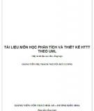 Tài liệu môn học: Phân tích và thiết kế HTTT theo UML - Phần 1
