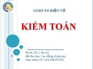 Giáo án điện tử Kiểm toán: Chương 3 - Lê Thị Lan Hương